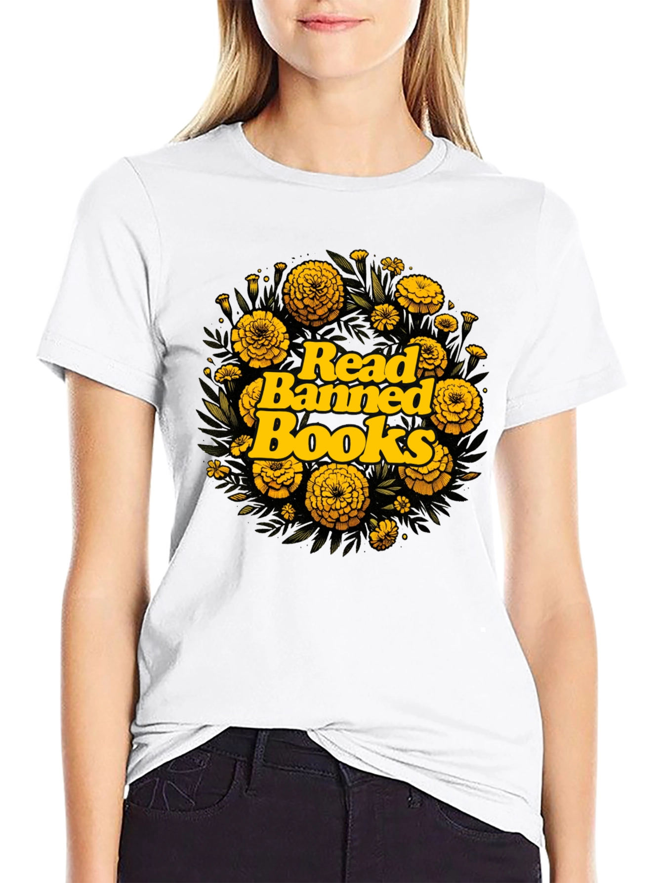 Read Banned Books Floral T-Shirt