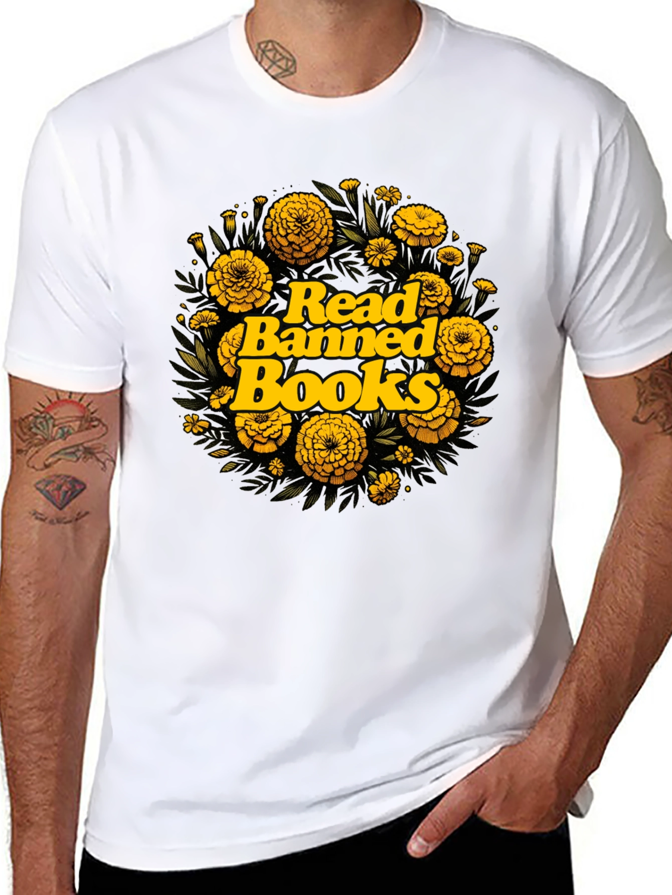 Read Banned Books Floral T-Shirt