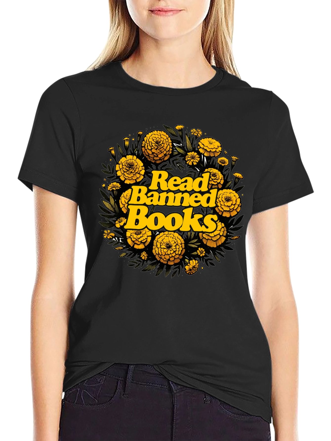 Read Banned Books Floral T-Shirt