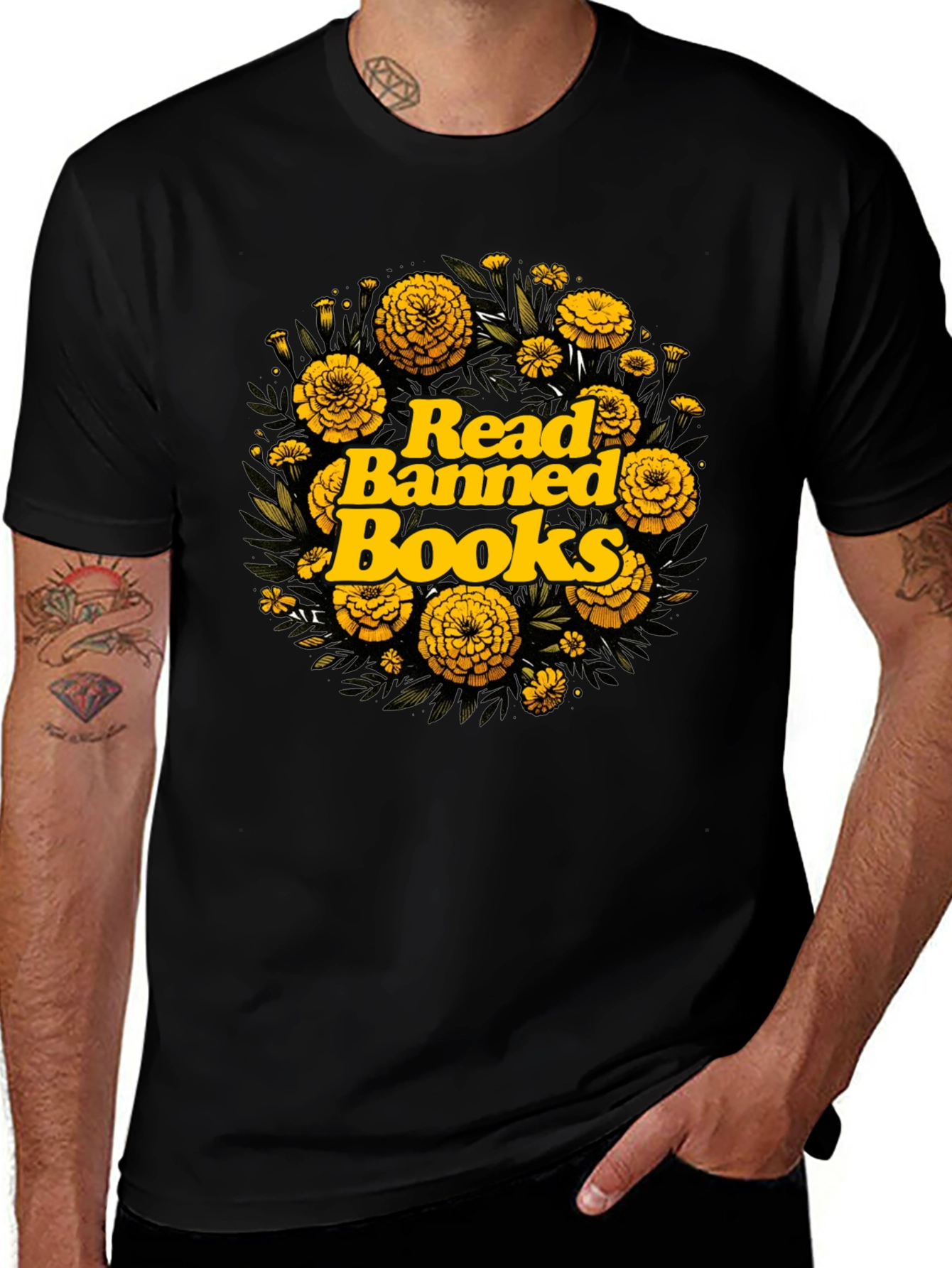 Read Banned Books Floral T-Shirt