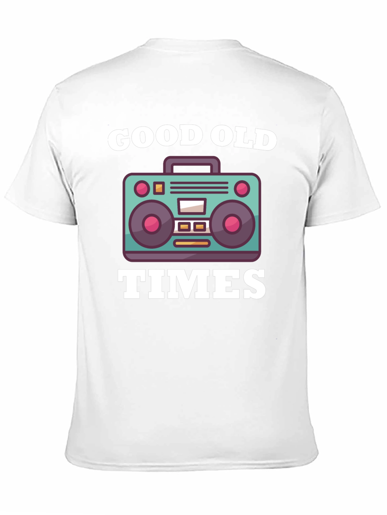 Good Old Times Retro Boombox Graphic T-Shirt