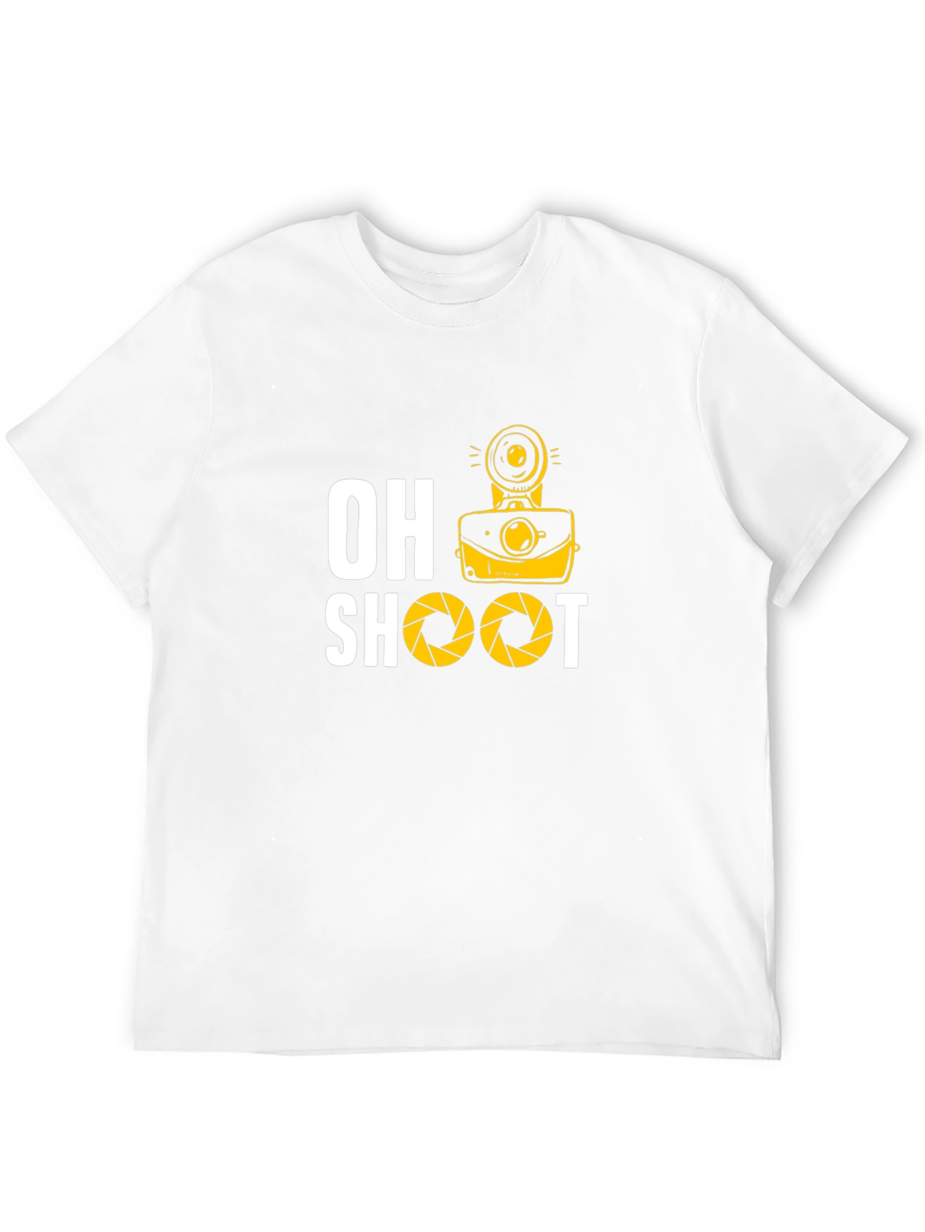 Oh Shoot Camera Graphic Black T-Shirt