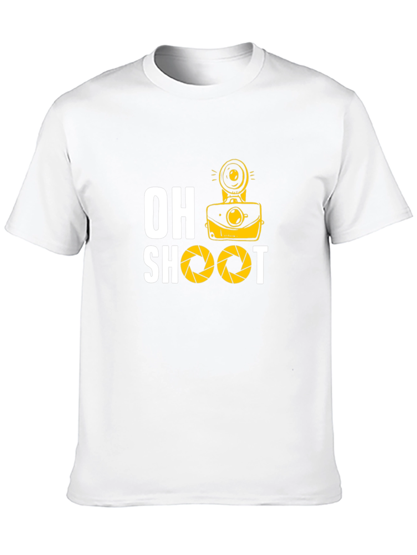 Oh Shoot Camera Graphic Black T-Shirt
