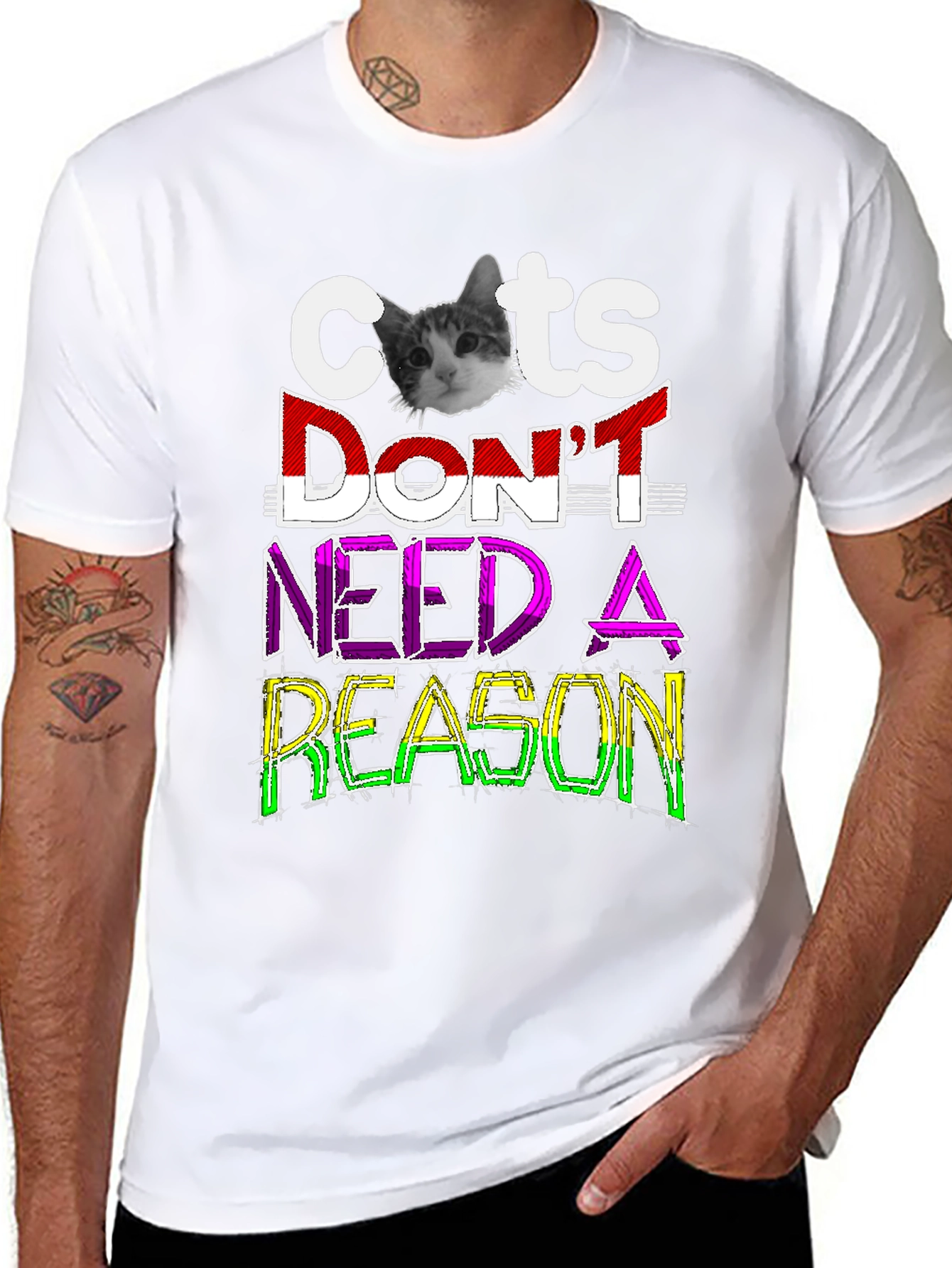 Cats Dont Need A Reason Graphic Tee