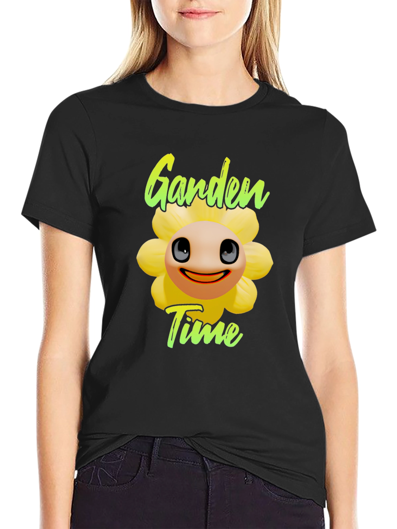 Garden Time T-Shirt - Funny Flower Design