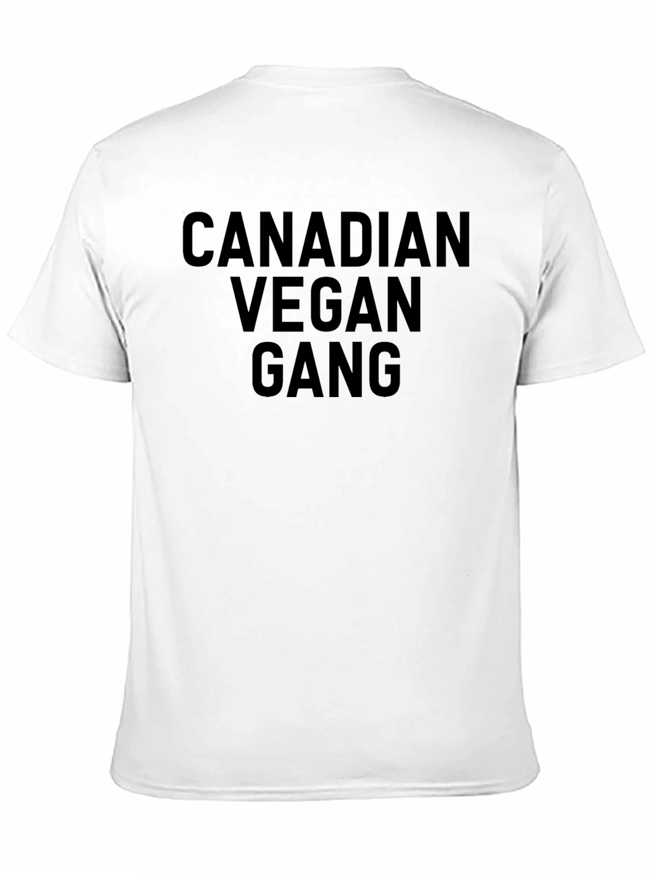 Canadian Vegan Gang T-Shirt - Black Cotton Tee