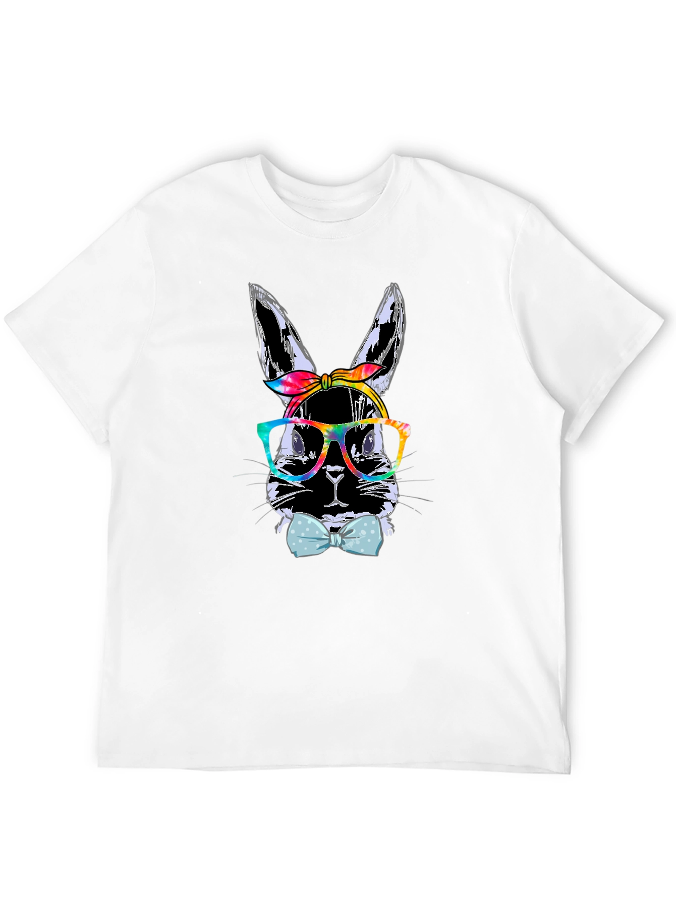 Bunny with Glasses T-Shirt - Quirky Rabbit Tee