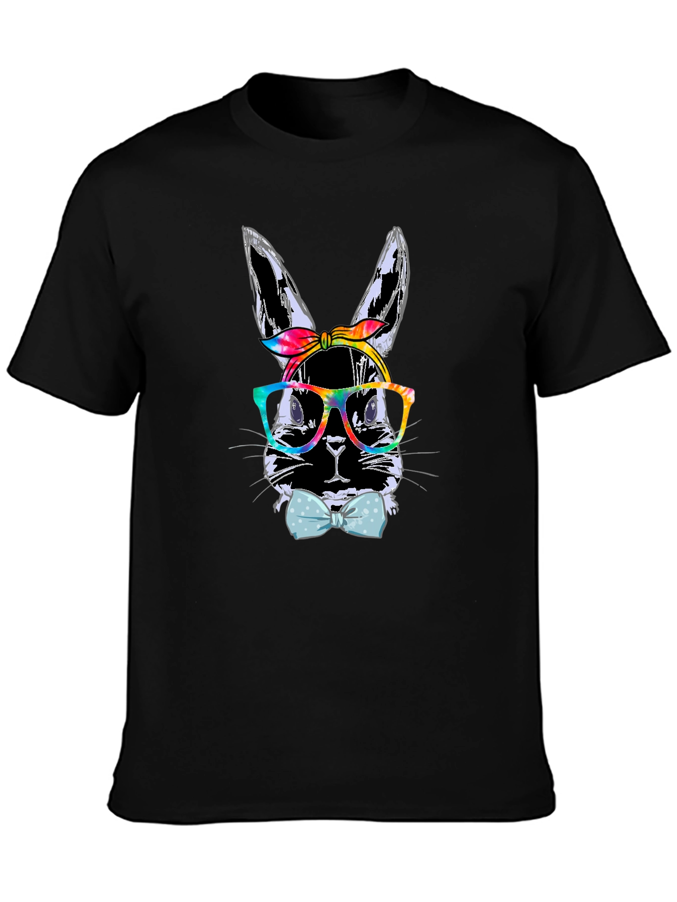 Bunny with Glasses T-Shirt - Quirky Rabbit Tee