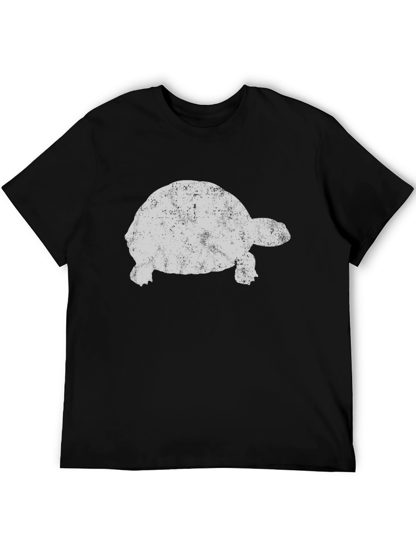 Cool Tortoise Graphic Tee - Black Cotton T-Shirt