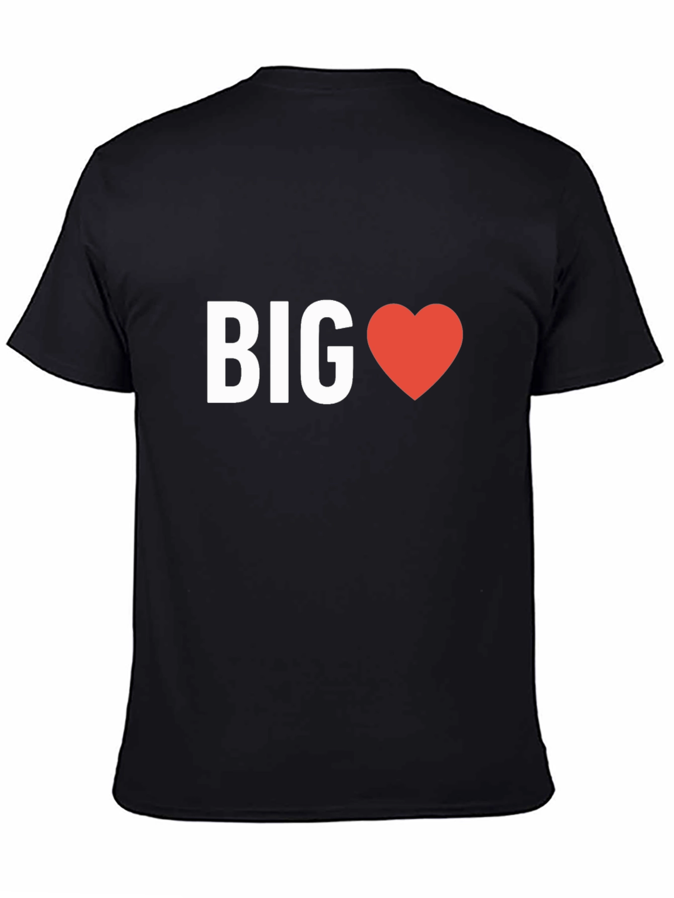 Big Heart Graphic T-Shirt - Black Casual Tee