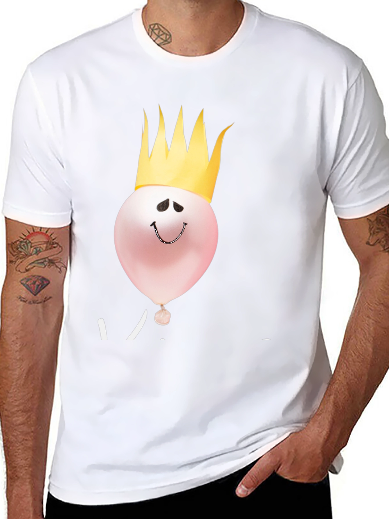 King Balloon Black T-Shirt