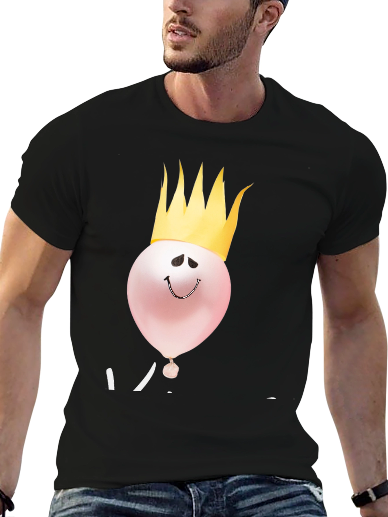 King Balloon Black T-Shirt