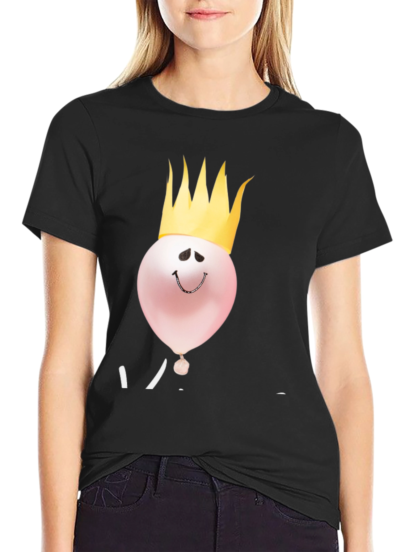 King Balloon Black T-Shirt