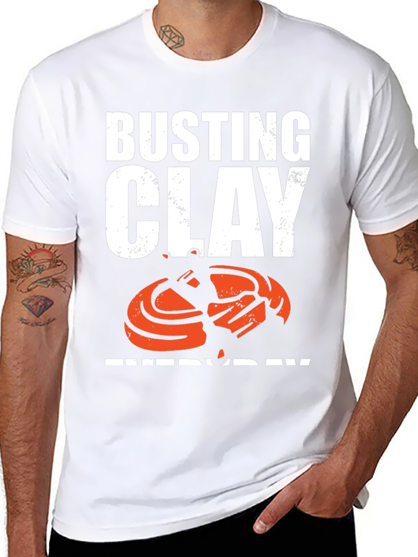 Busting Clay Everyday Graphic T-Shirt
