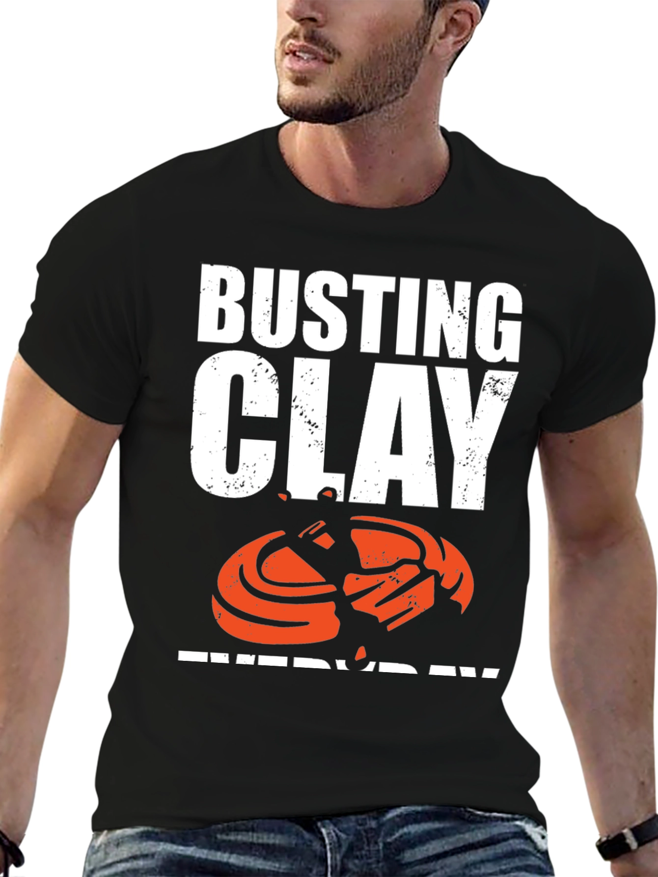 Busting Clay Everyday Graphic T-Shirt