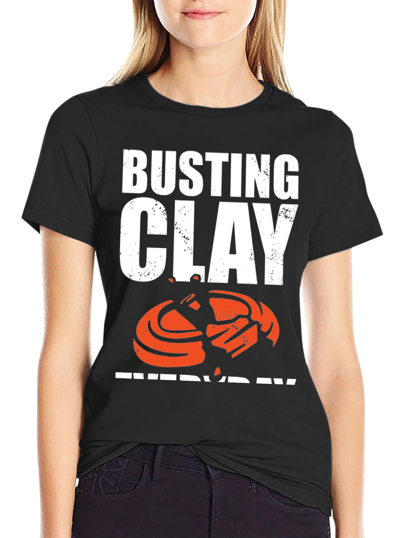 Busting Clay Everyday Graphic T-Shirt