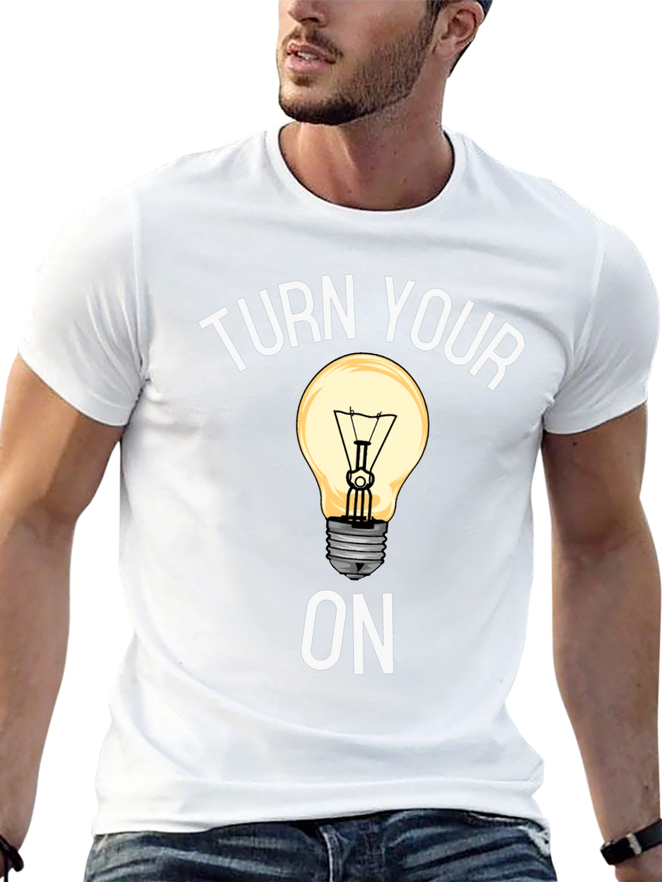 Turn Your Lightbulb On Graphic Tee