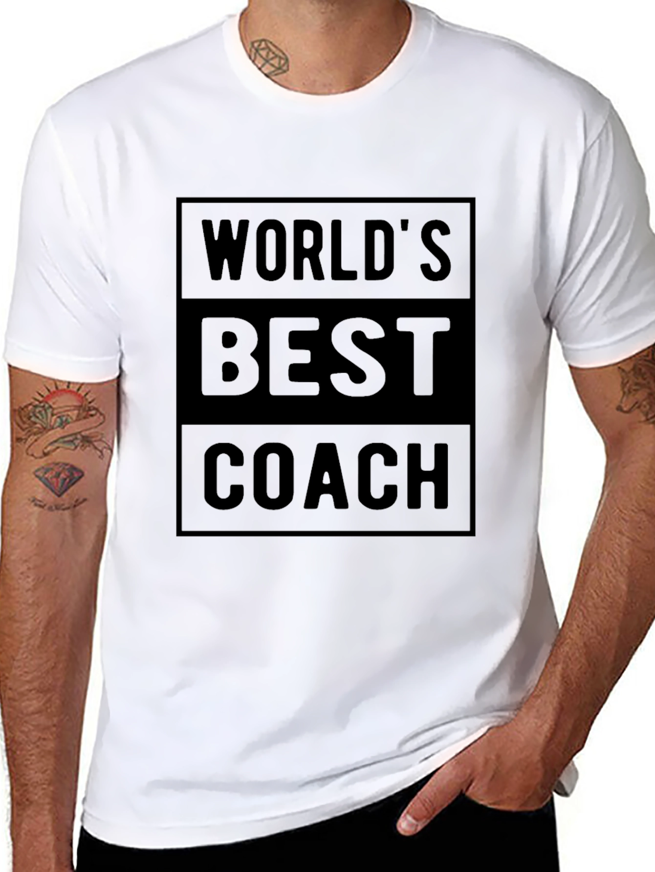 Worlds Best Coach Graphic T-Shirt