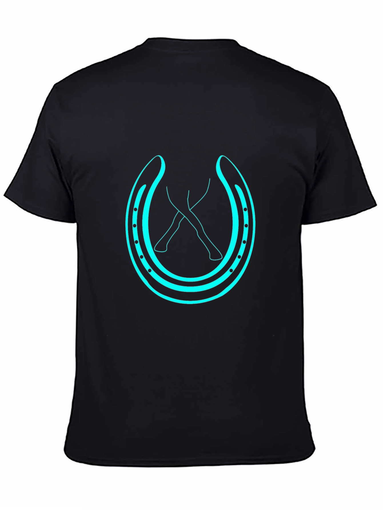 Lucky Horseshoe Graphic Tee - Black