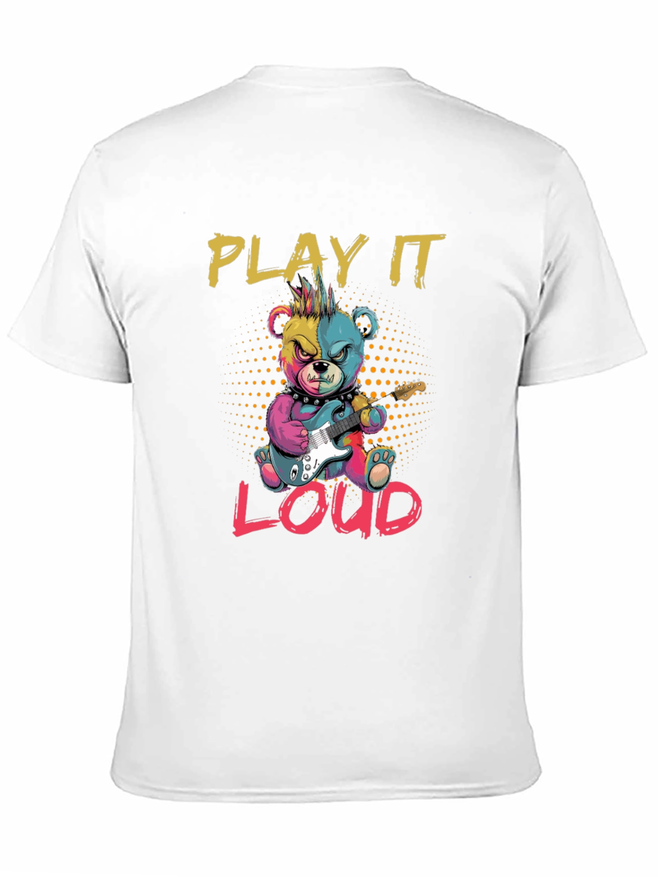Play It Loud Bear Graphic T-Shirt