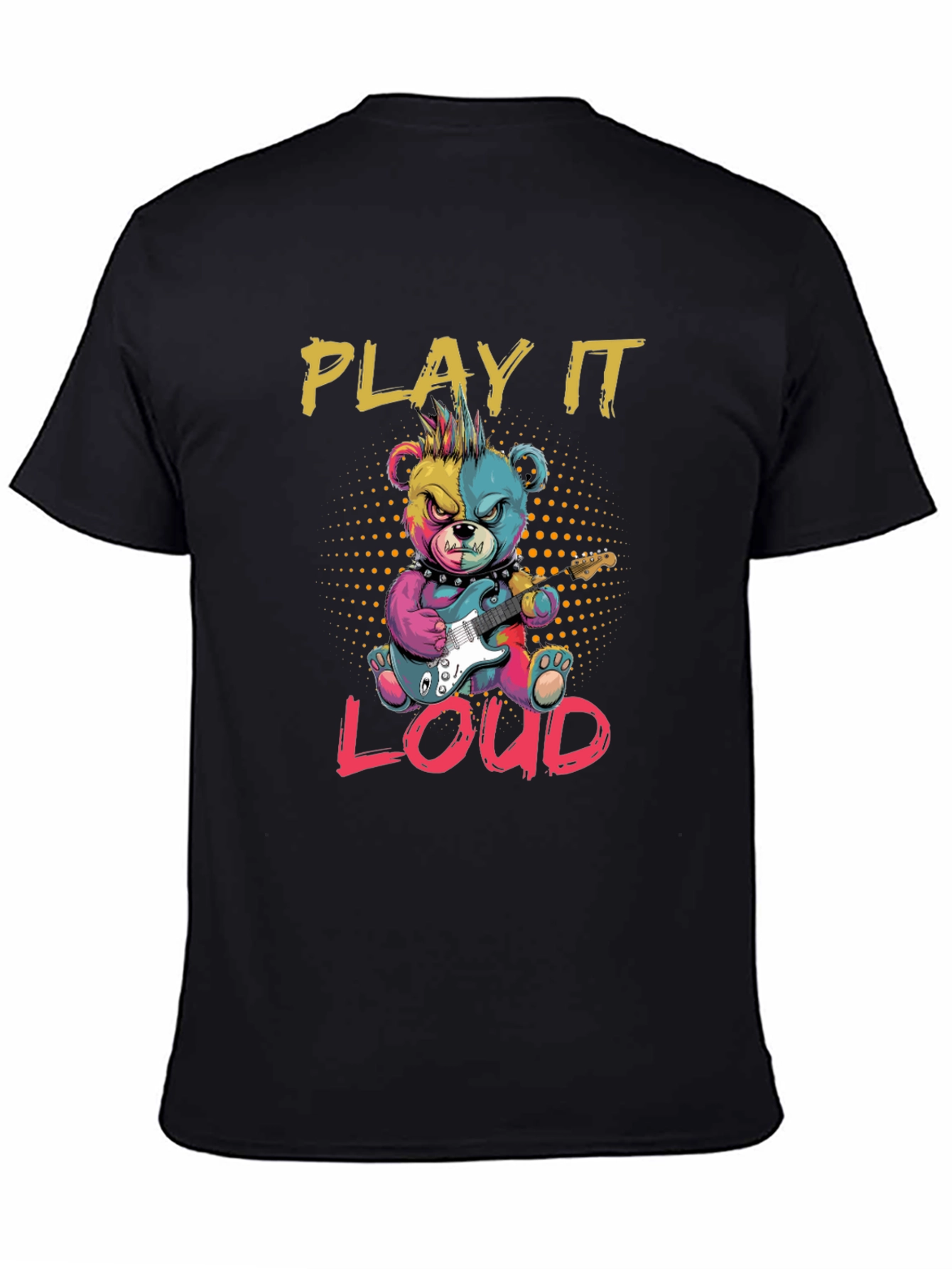 Play It Loud Bear Graphic T-Shirt