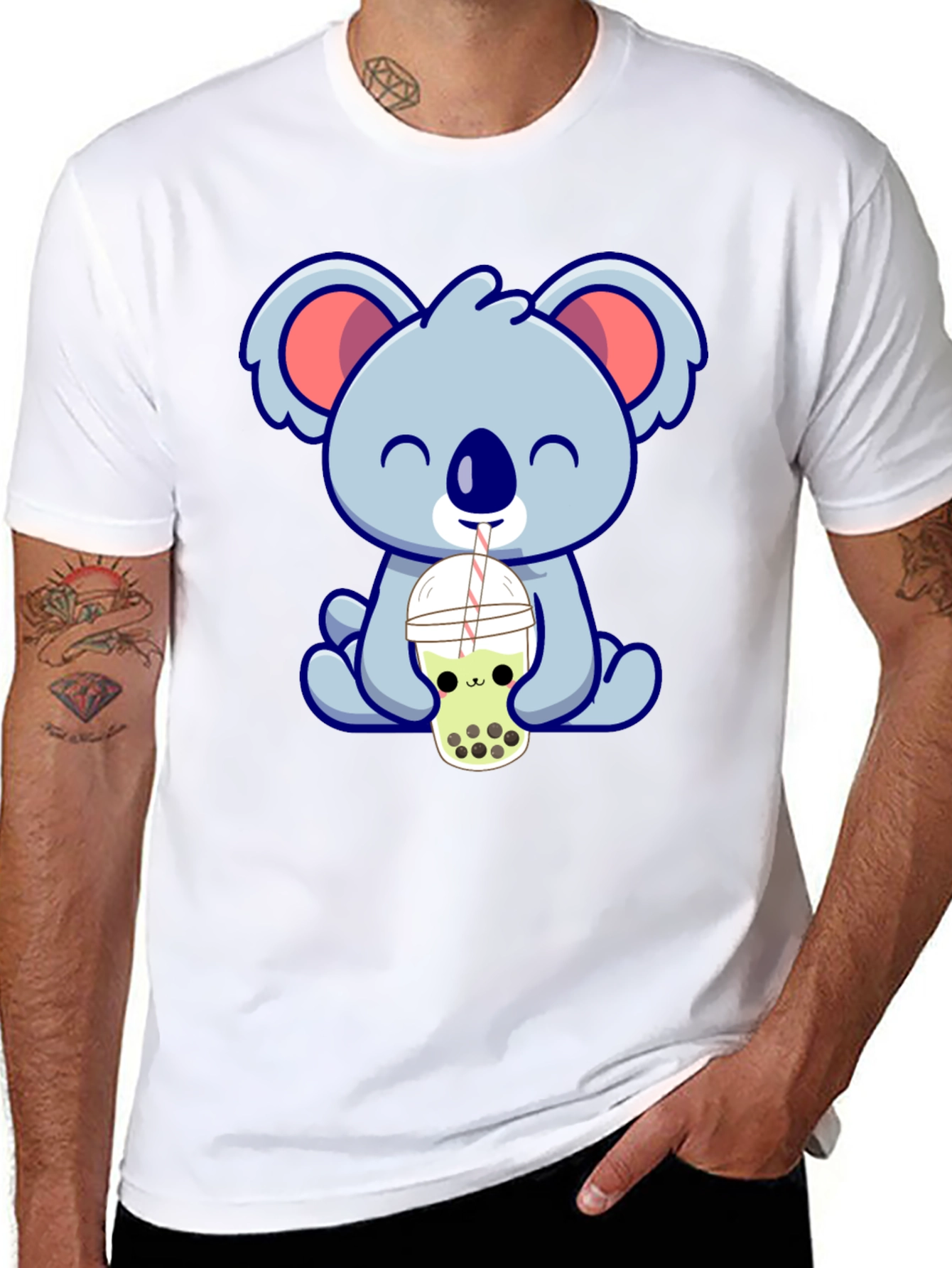 Cute Koala Bubble Tea T-Shirt