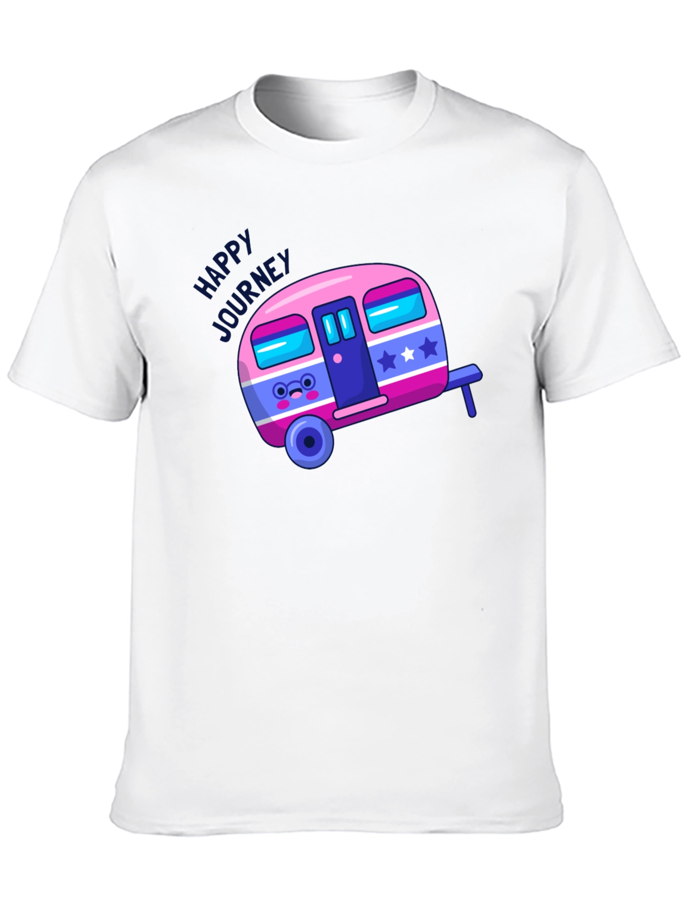 Happy Journey T-Shirt - Cute Campervan Graphic Tee