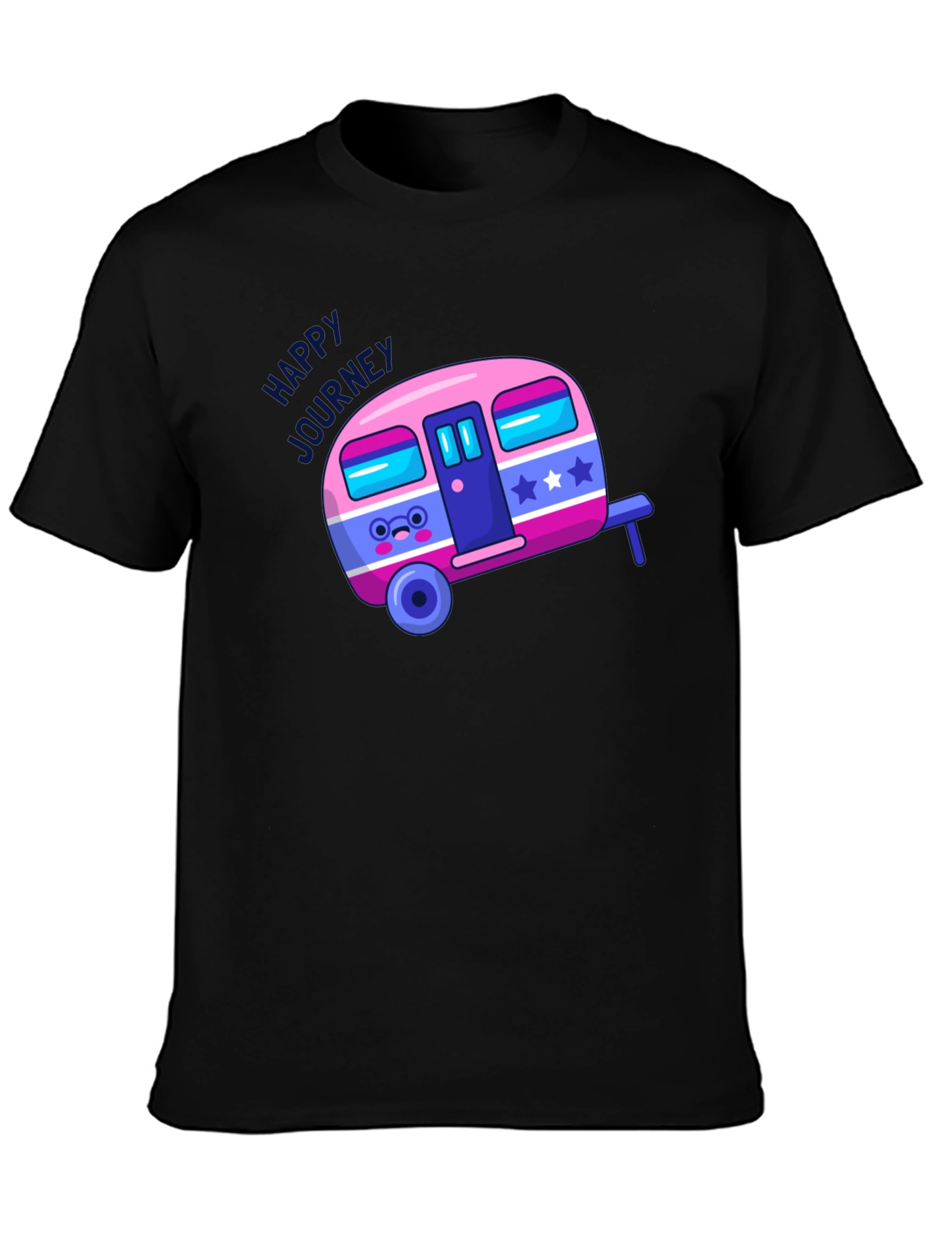 Happy Journey T-Shirt - Cute Campervan Graphic Tee