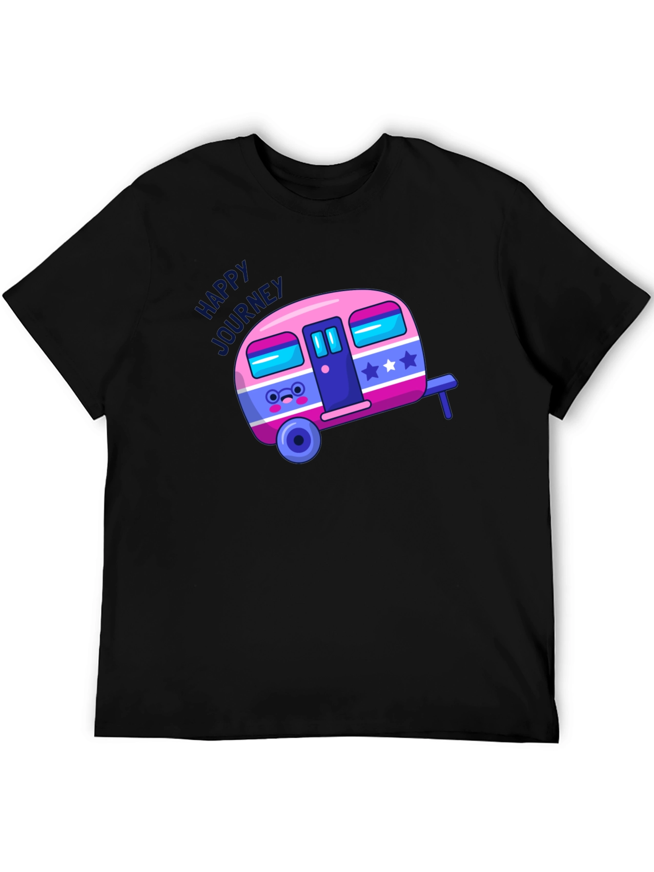 Happy Journey T-Shirt - Cute Campervan Graphic Tee