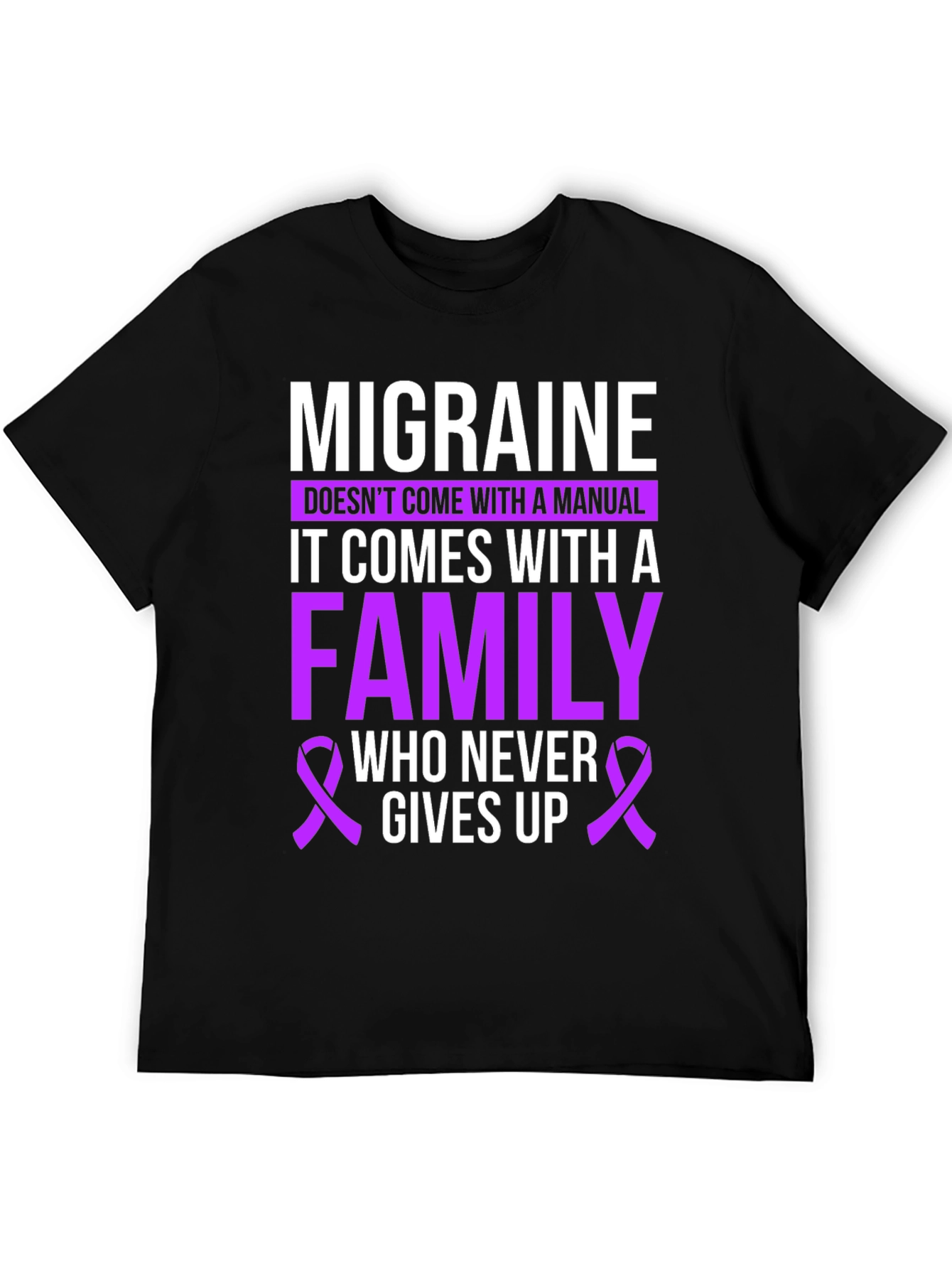 Migraine Awareness T-Shirt - Family Support Design