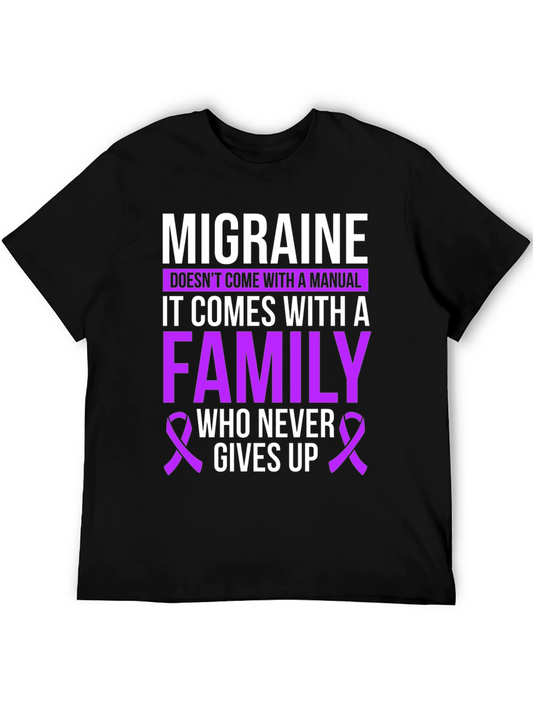 Migraine Awareness T-Shirt - Family Support Design