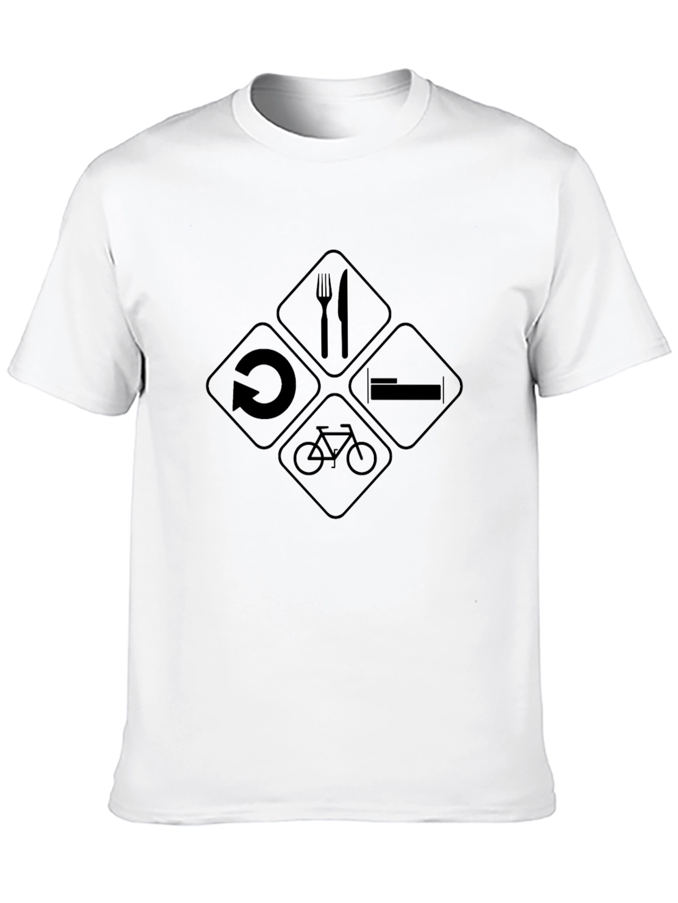 Eat Sleep Cycle Repeat Graphic T-Shirt