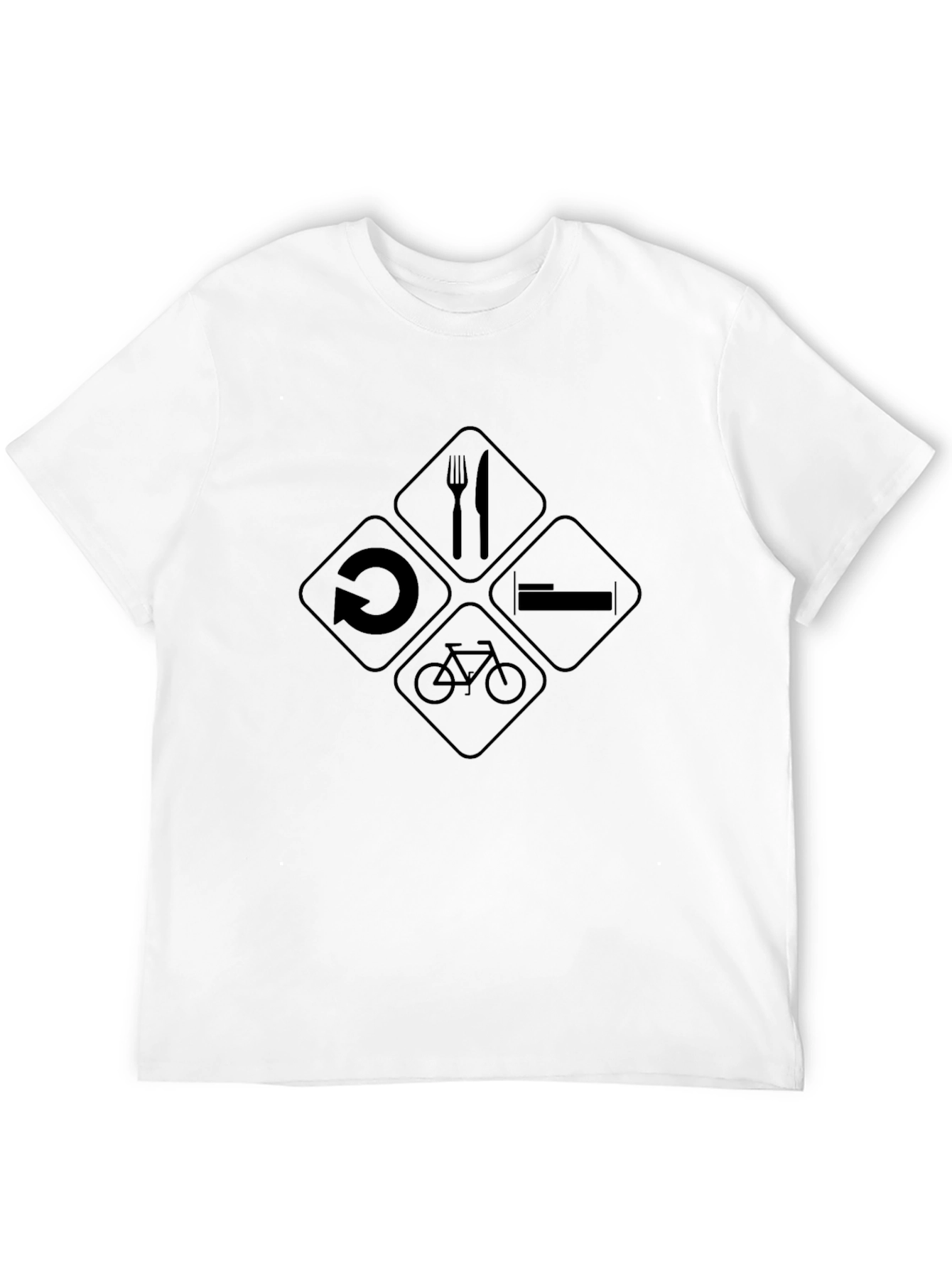 Eat Sleep Cycle Repeat Graphic T-Shirt