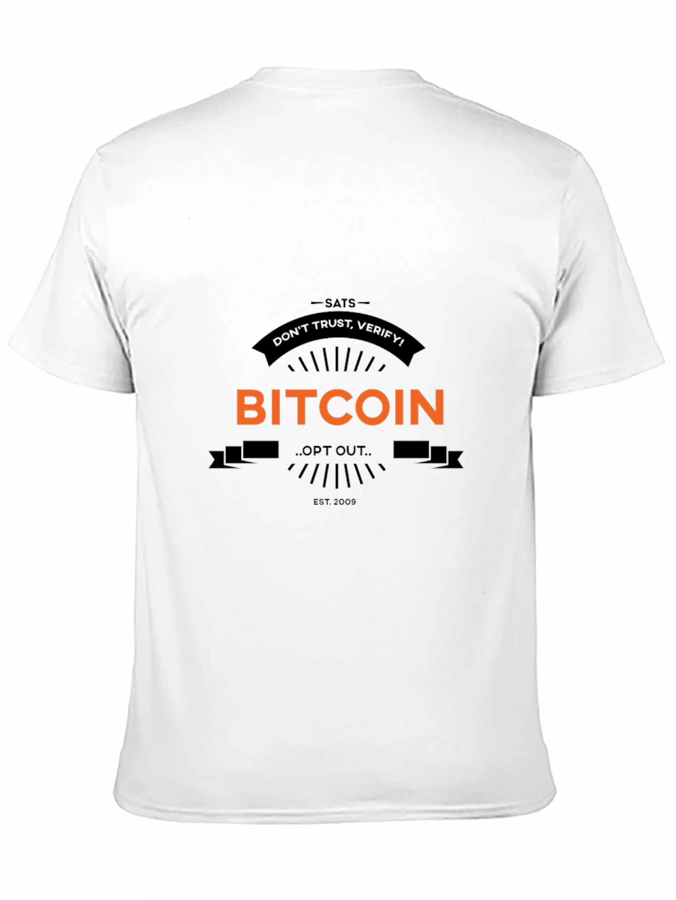 Bitcoin SATS Dont Trust Verify Black T-Shirt