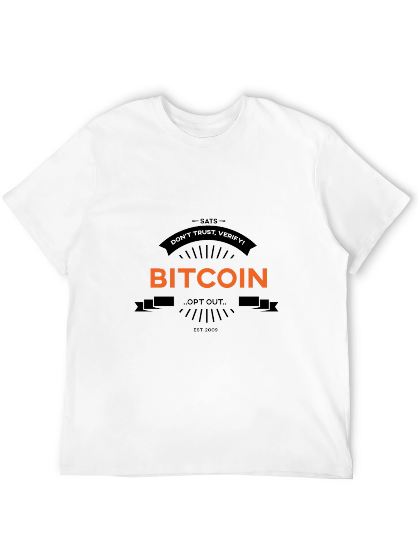 Bitcoin SATS Dont Trust Verify Black T-Shirt