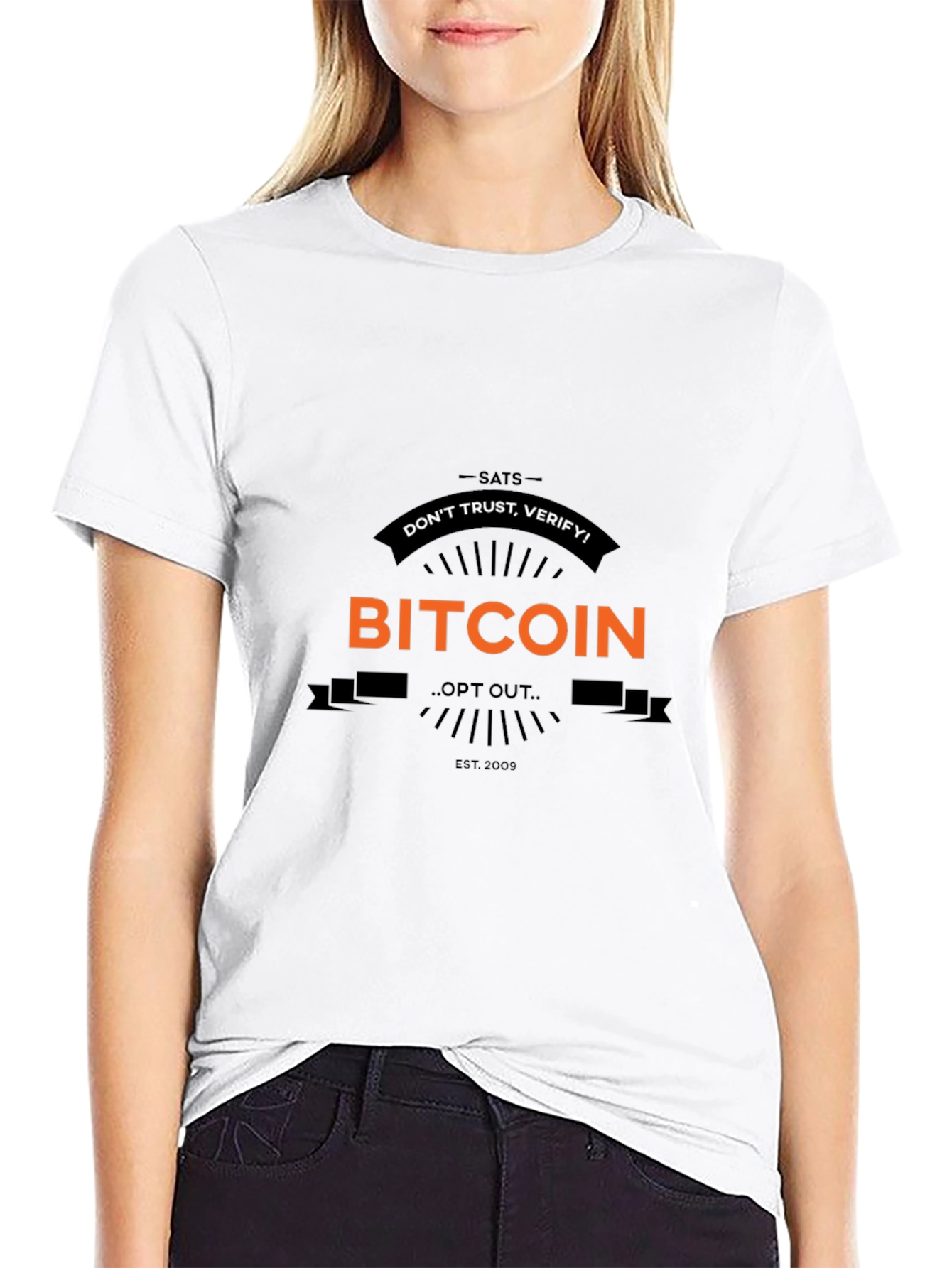 Bitcoin SATS Dont Trust Verify Black T-Shirt