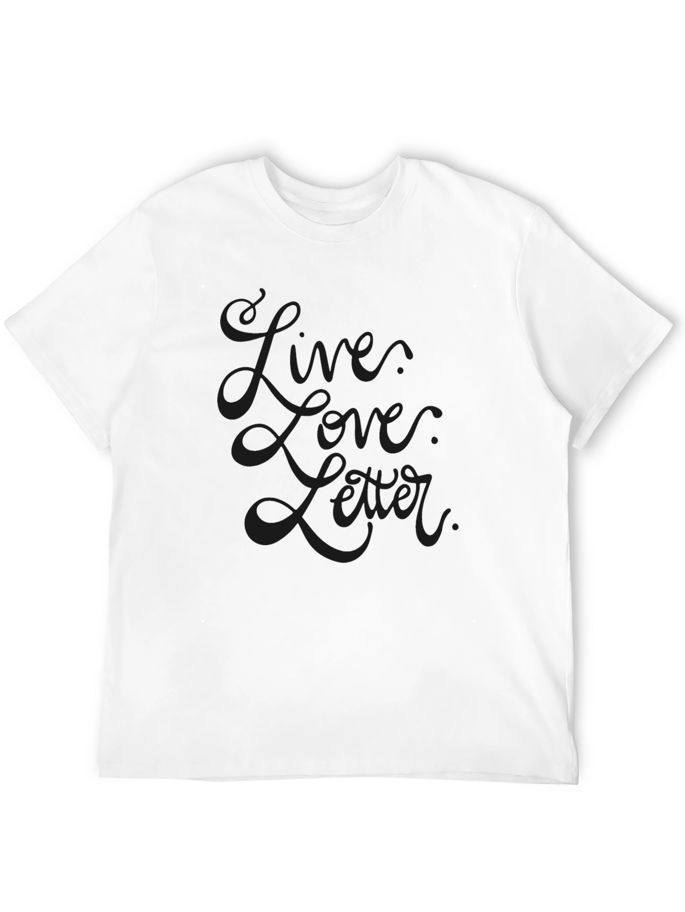Mens Black Live Love Later Graphic Tee