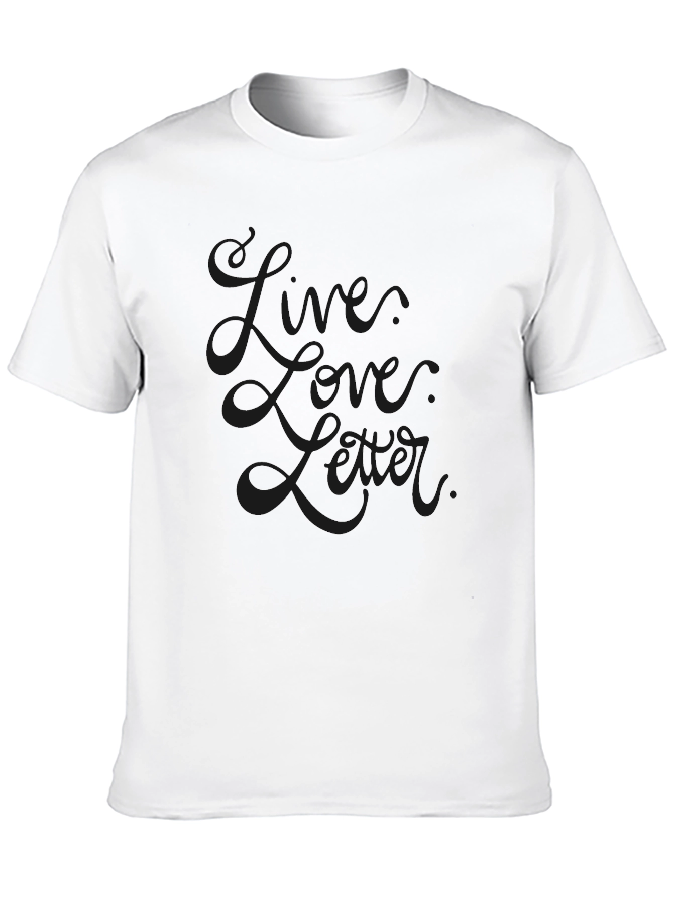 Mens Black Live Love Later Graphic Tee