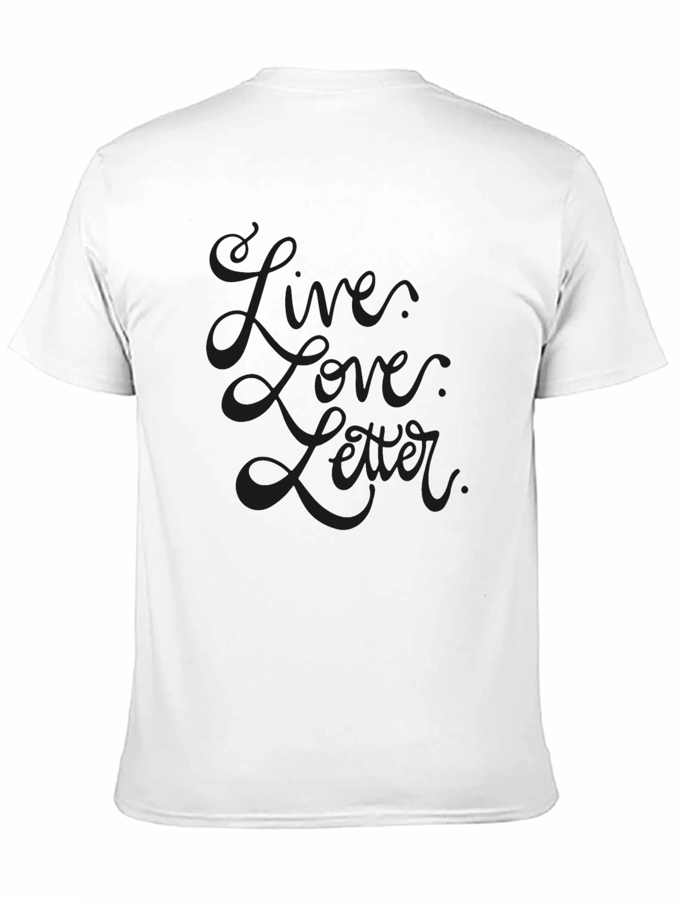 Mens Black Live Love Later Graphic Tee