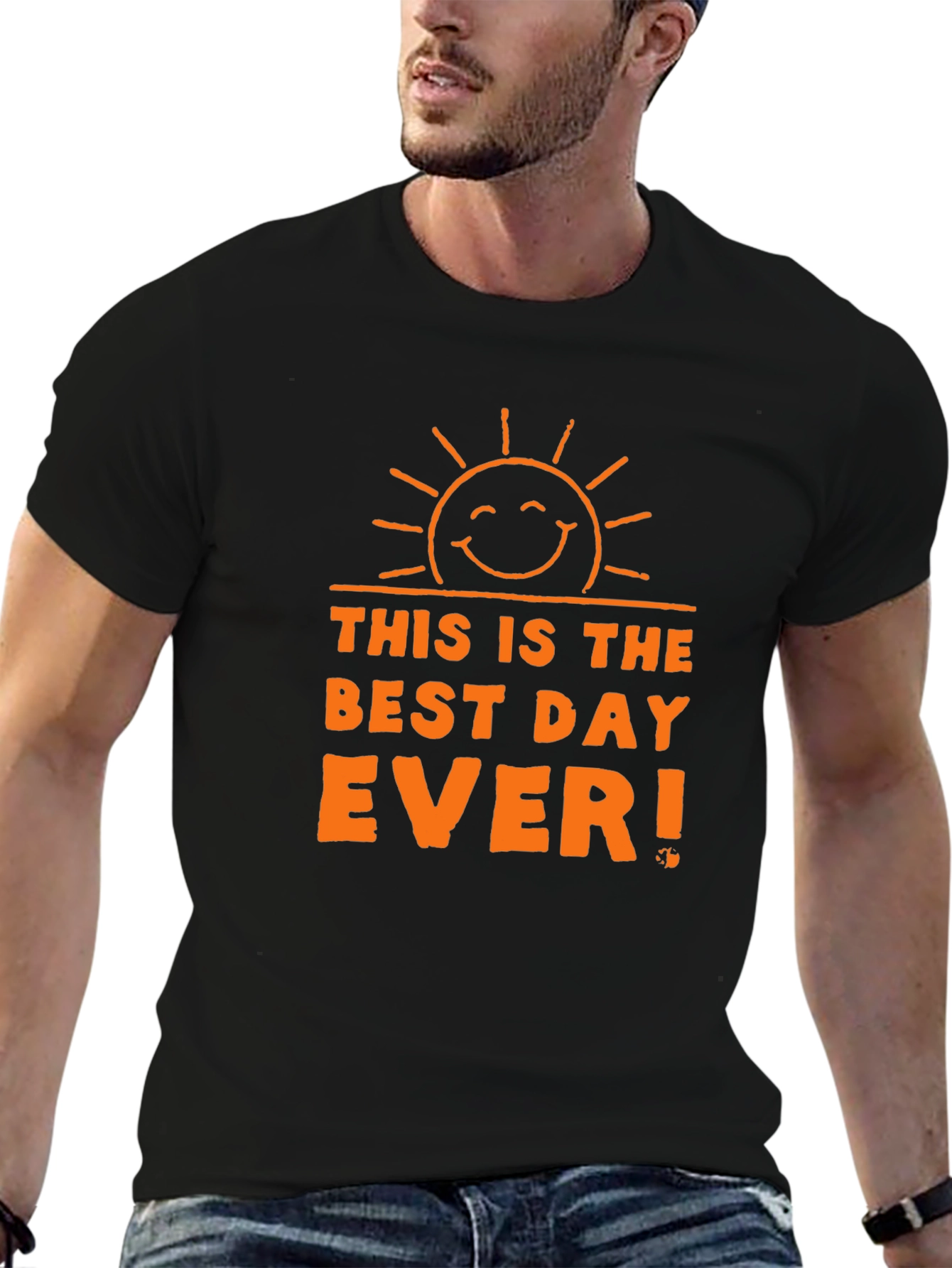 Best Day Ever Graphic T-Shirt - Black Cotton Tee