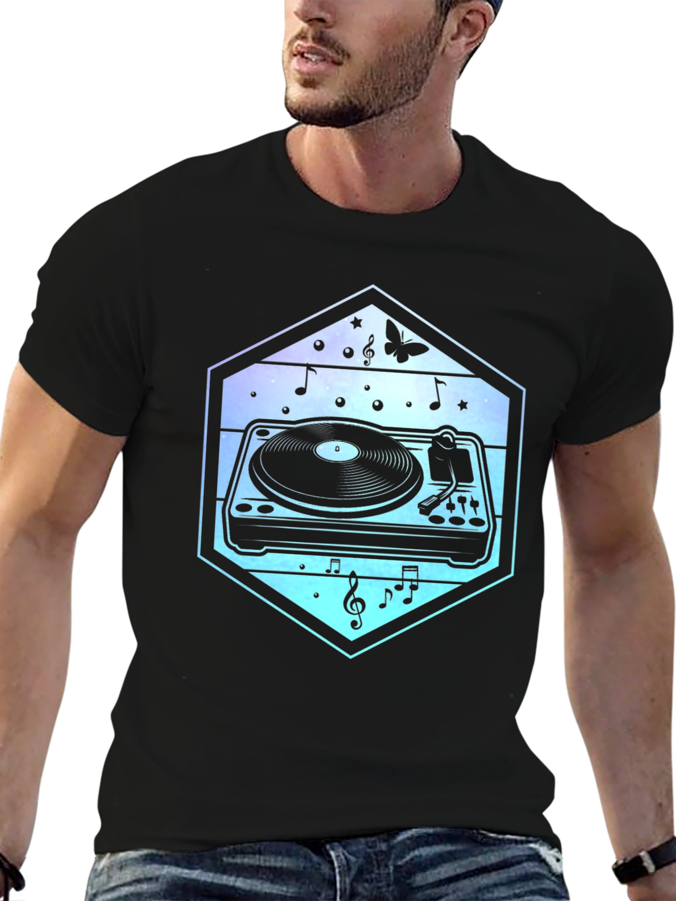Turntable Music T-Shirt - DJ Graphic Tee