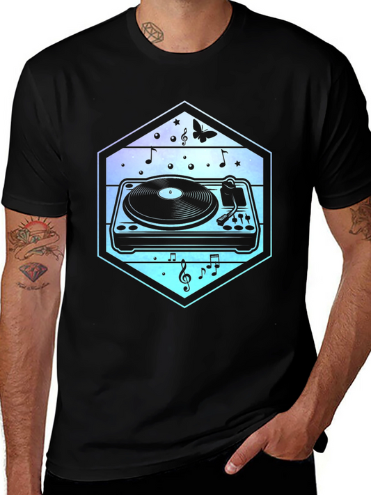 Turntable Music T-Shirt - DJ Graphic Tee