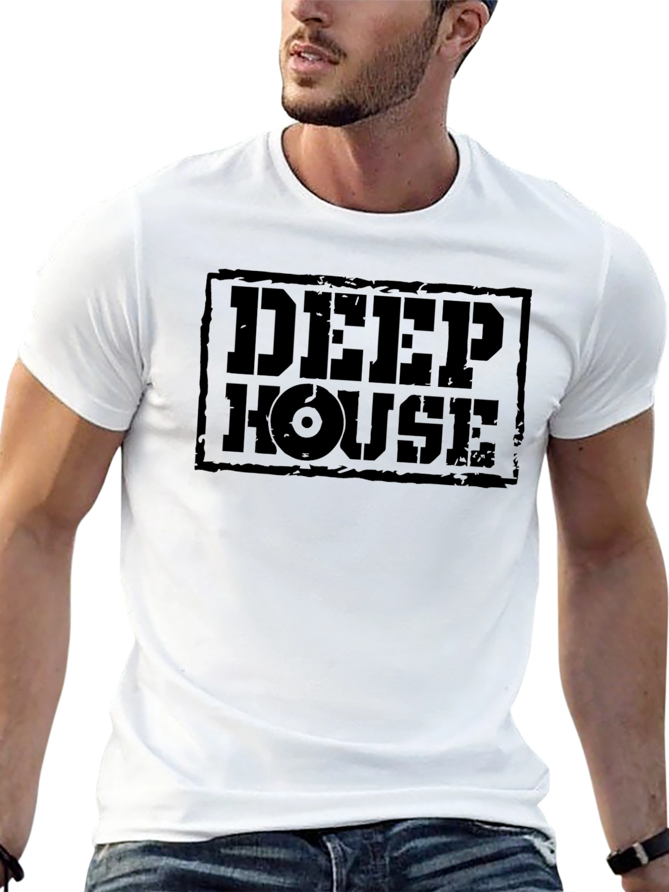 Deep House Music T-Shirt - Black Graphic Tee
