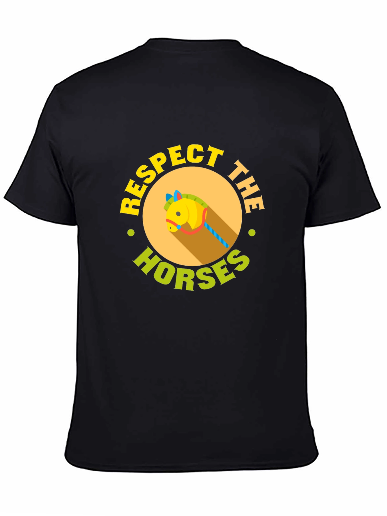 Respect The Horses Black T-Shirt