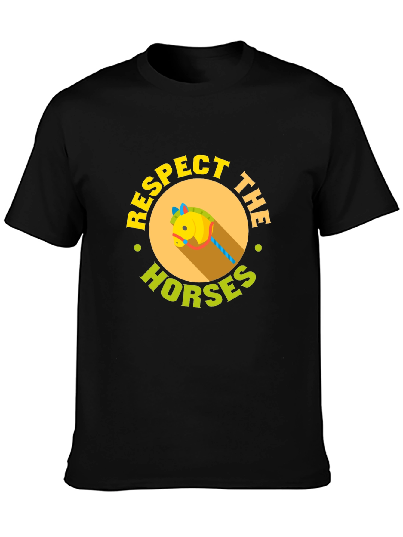 Respect The Horses Black T-Shirt