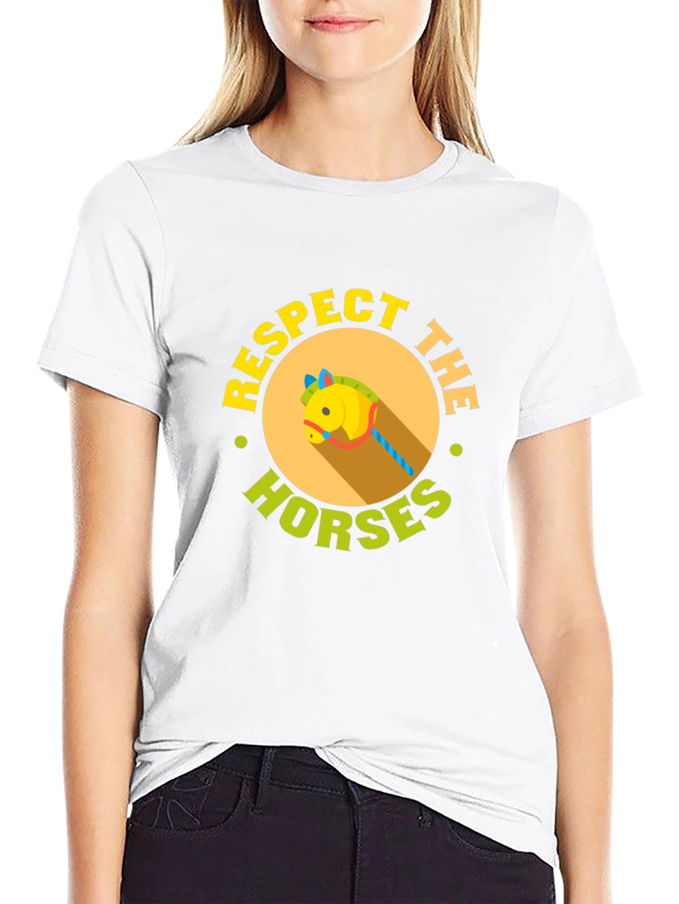 Respect The Horses Black T-Shirt