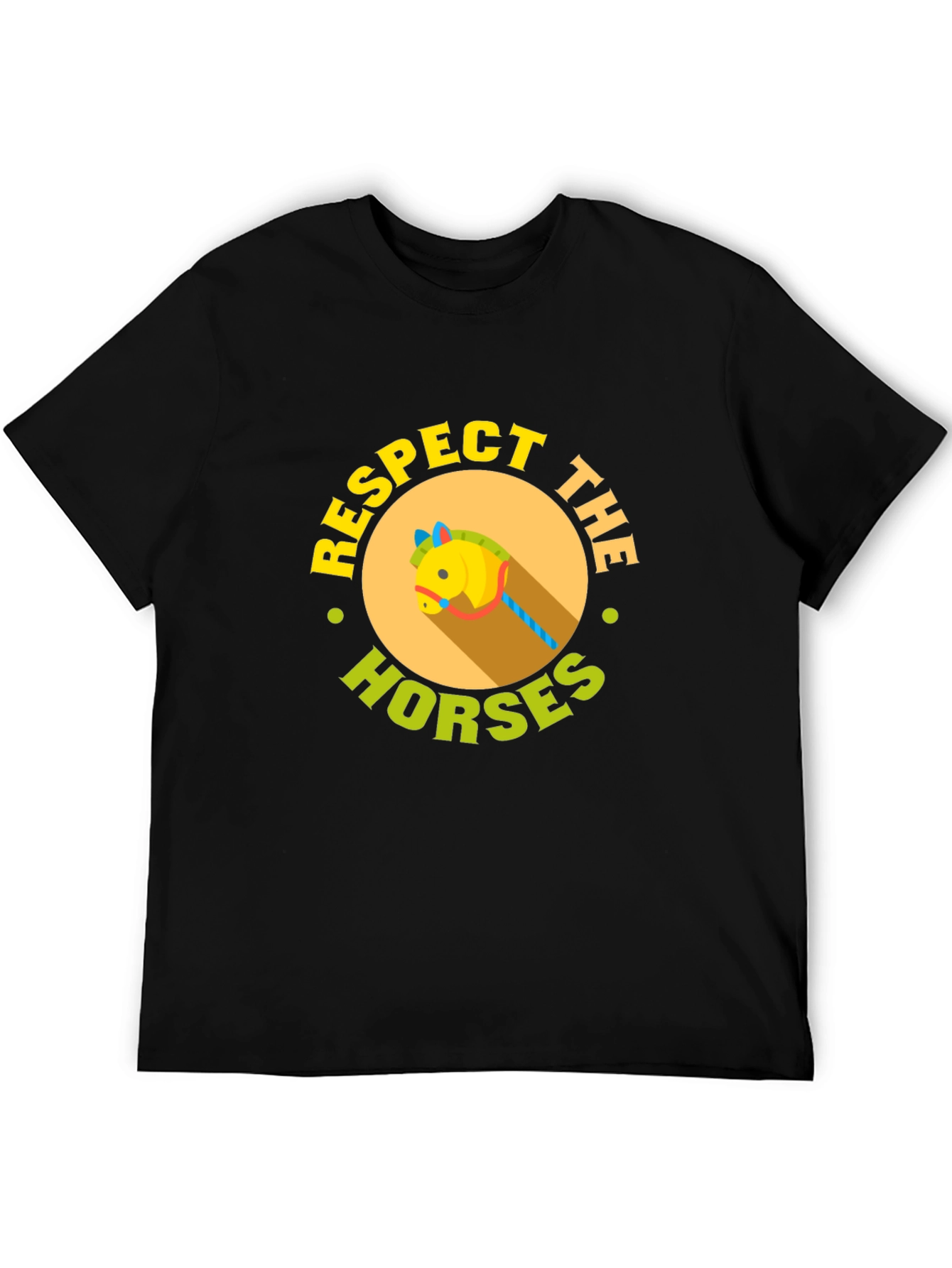Respect The Horses Black T-Shirt