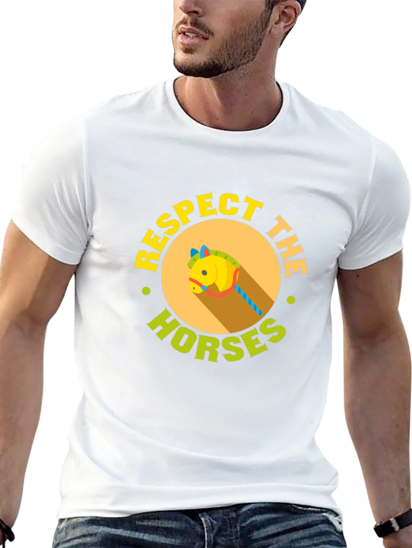 Respect The Horses Black T-Shirt