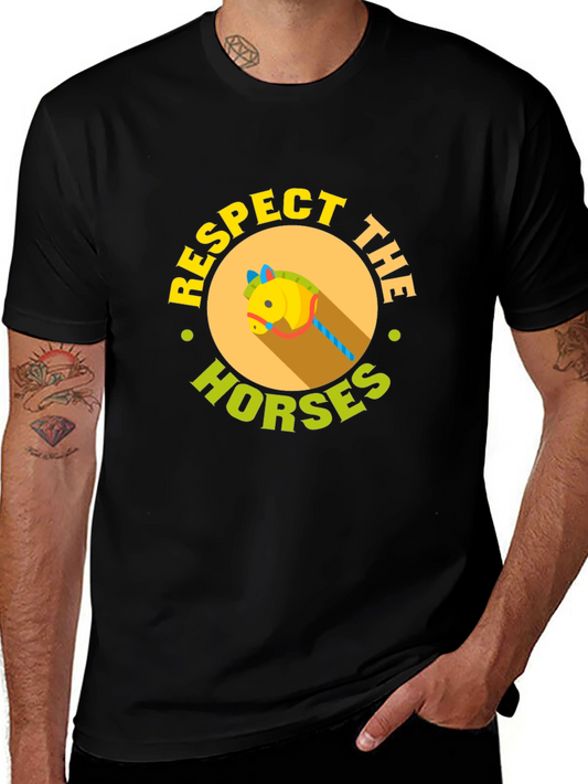 Respect The Horses Black T-Shirt