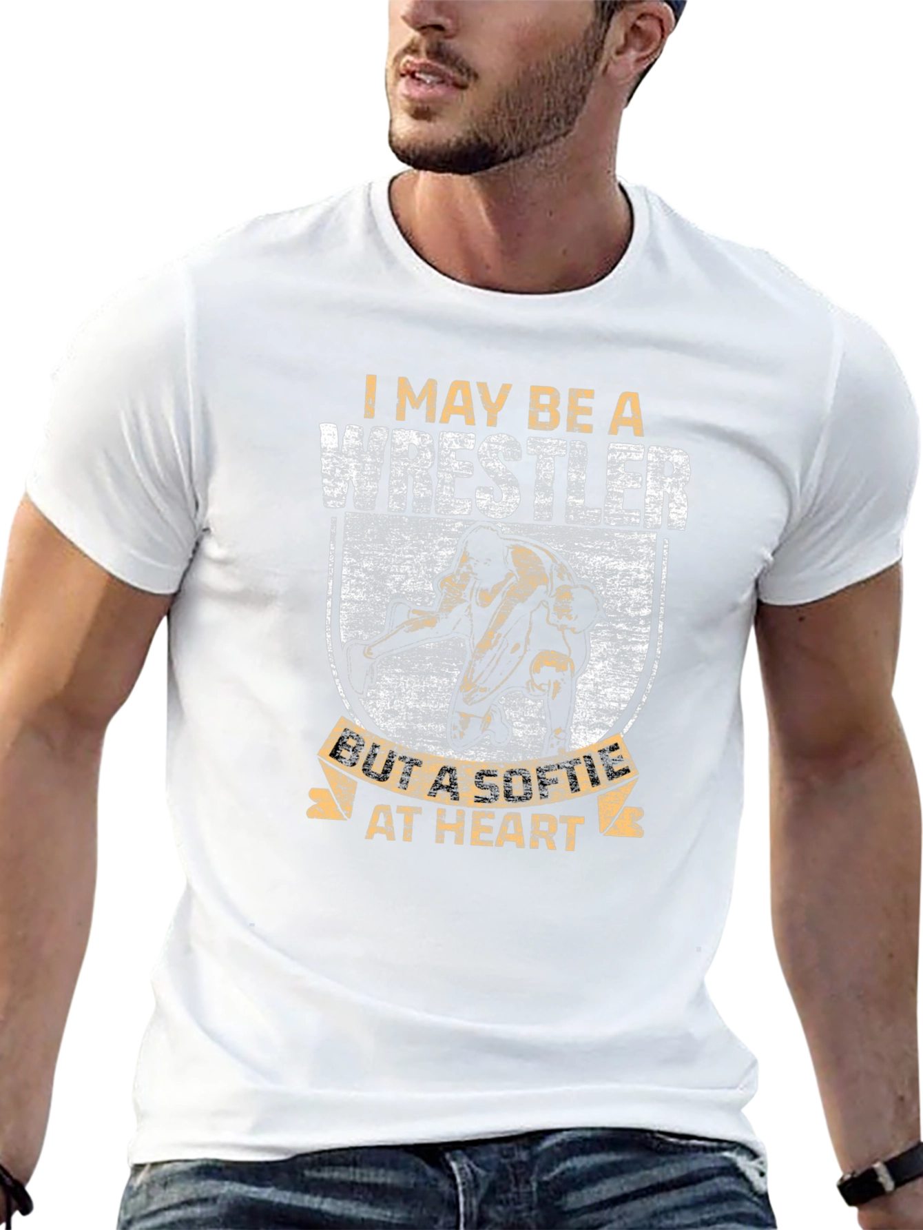 Wrestler Softie T-Shirt - Black Graphic Tee